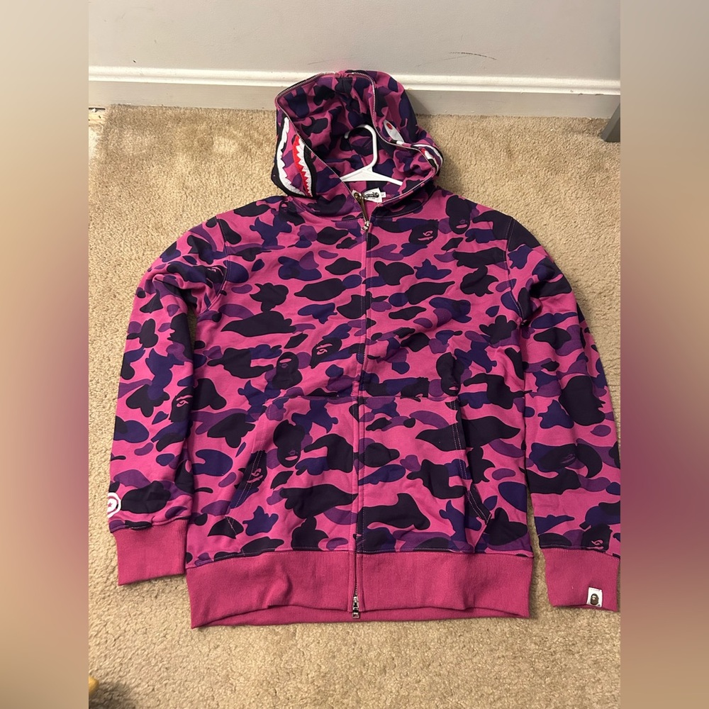 Bape purple Pink Camo Hoodie